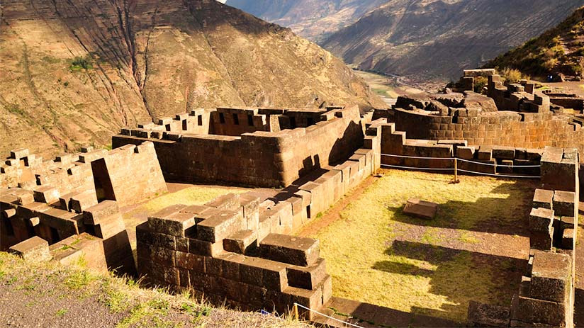 Pisac in the sacred valley of the inkas in Cusco 